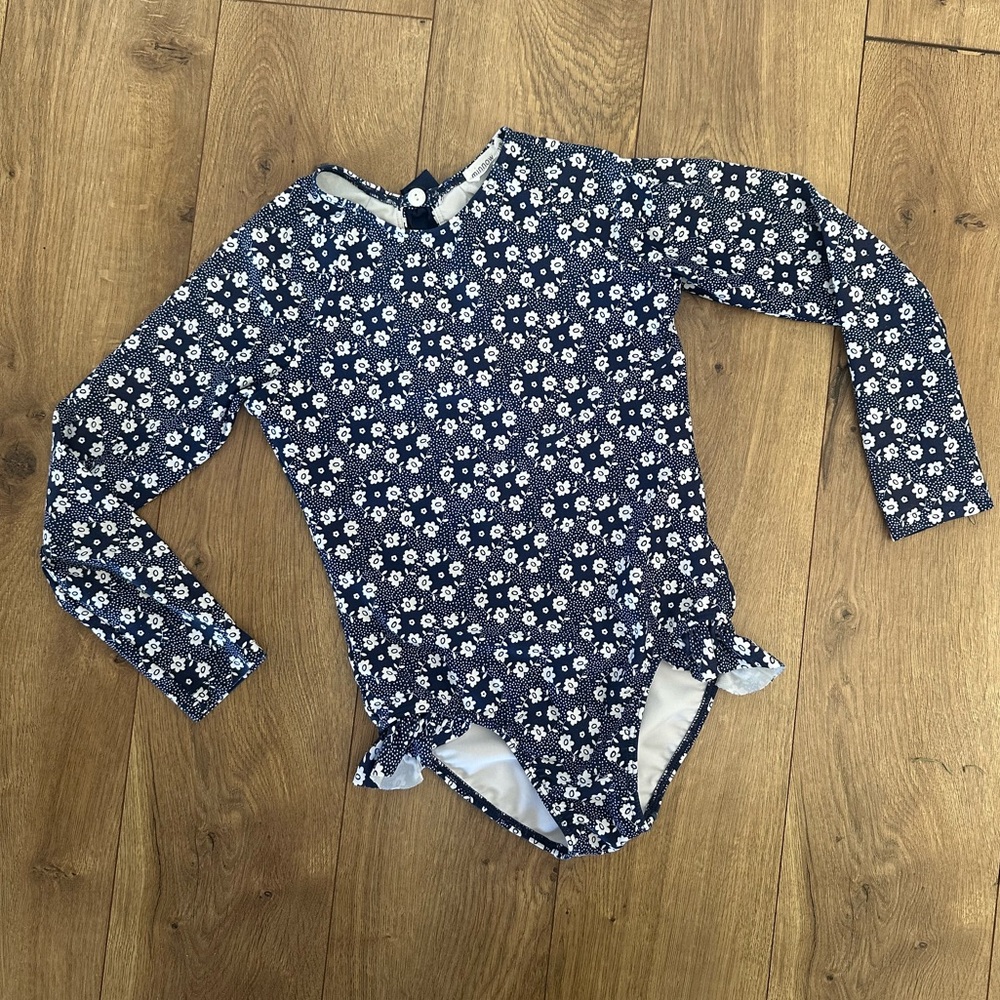 Minnow girls ditch plains rashguard one piece 7/8